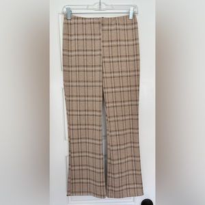 Altar’d State Tan and Brown Plaid Pants